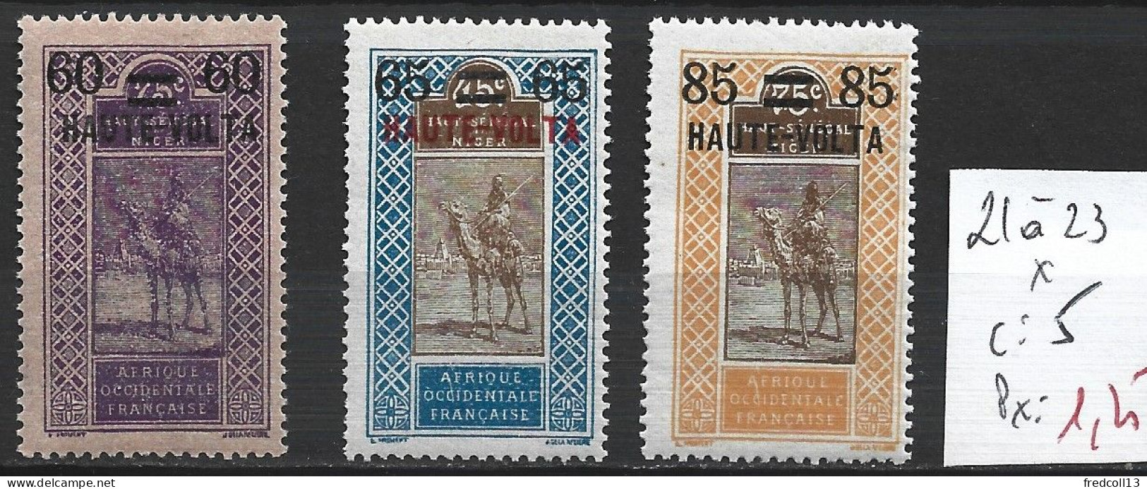 HAUTE-VOLTA 21 à 23 * Côte 5 € - Unused Stamps