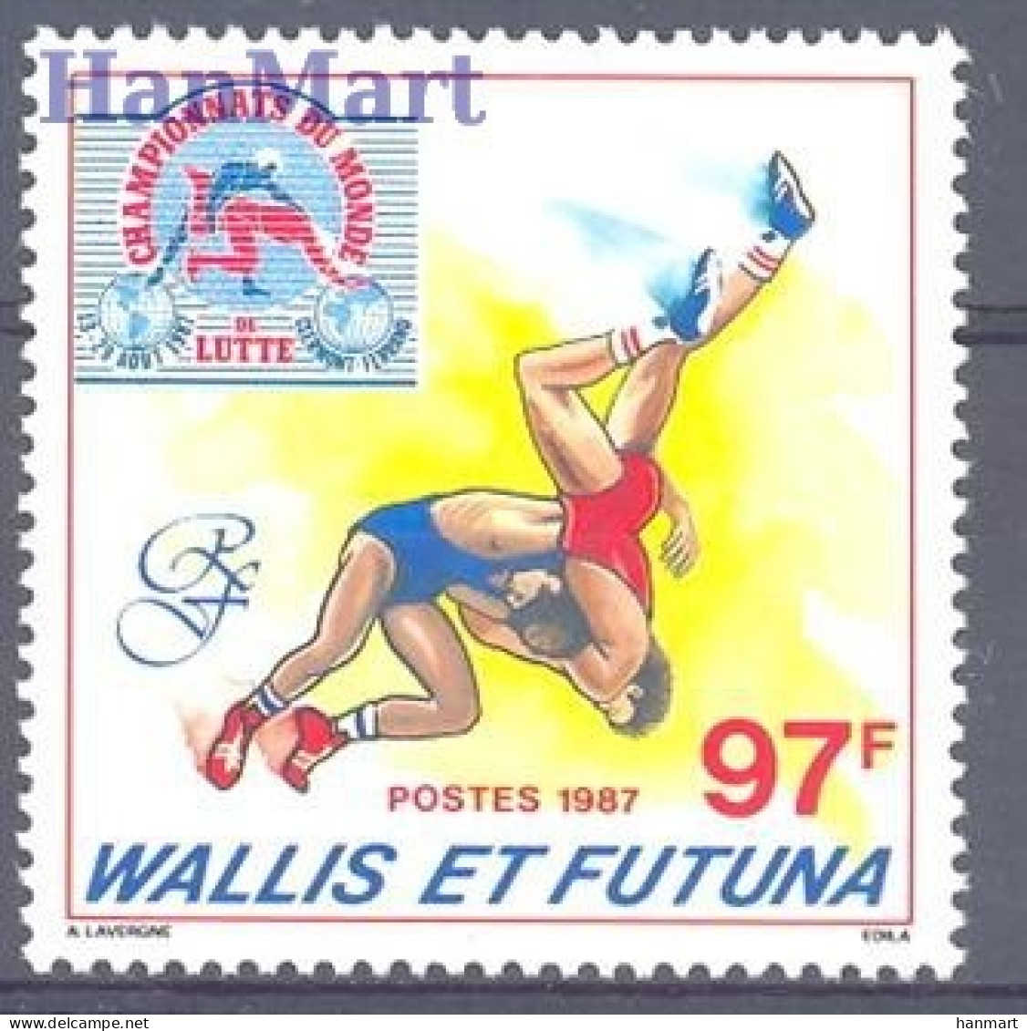 Wallis And Futuna 1987 Mi 529 MNH  (ZS7 WAF529) - Wrestling