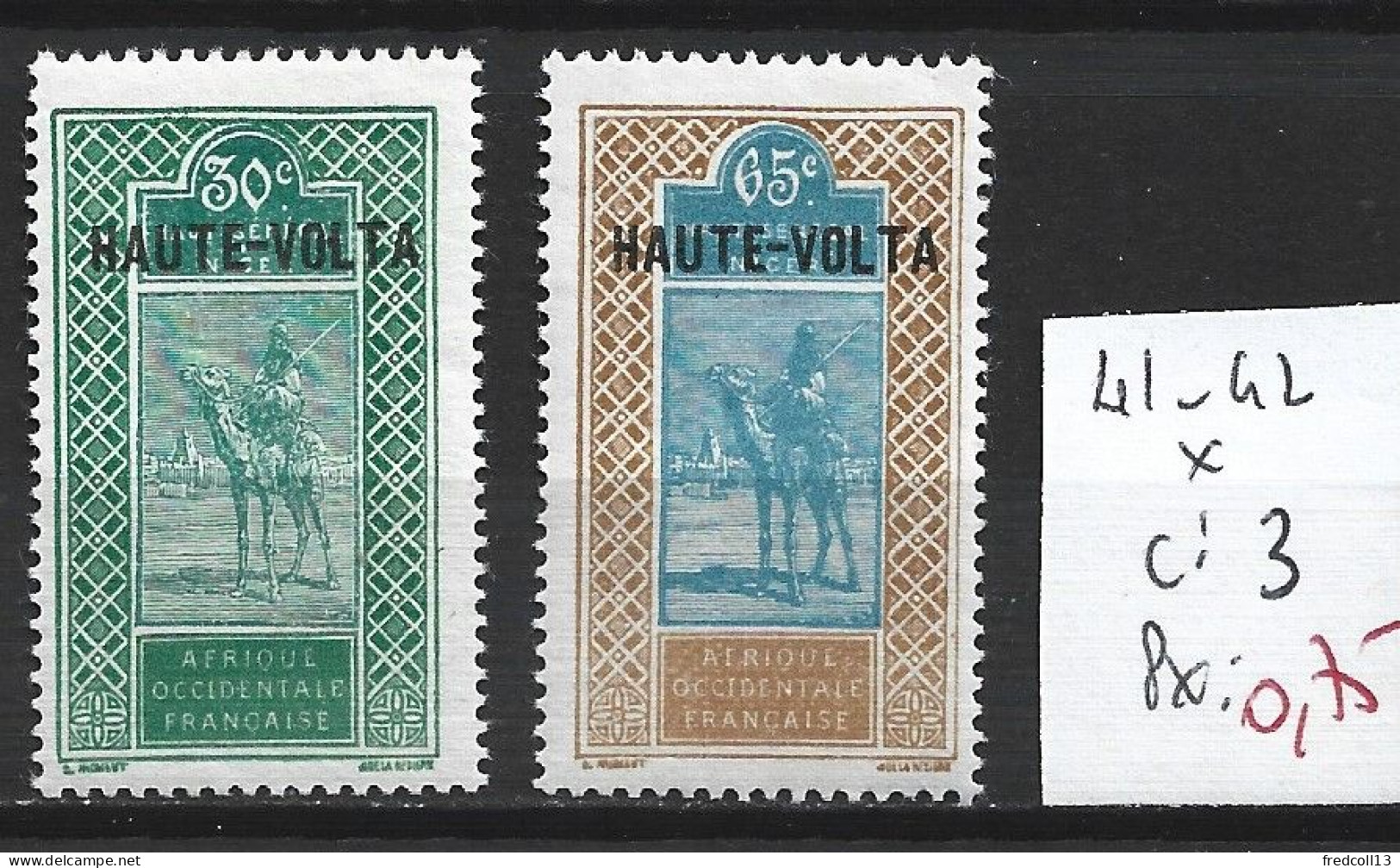HAUTE-VOLTA 41-42 * Côte 3 € - Unused Stamps