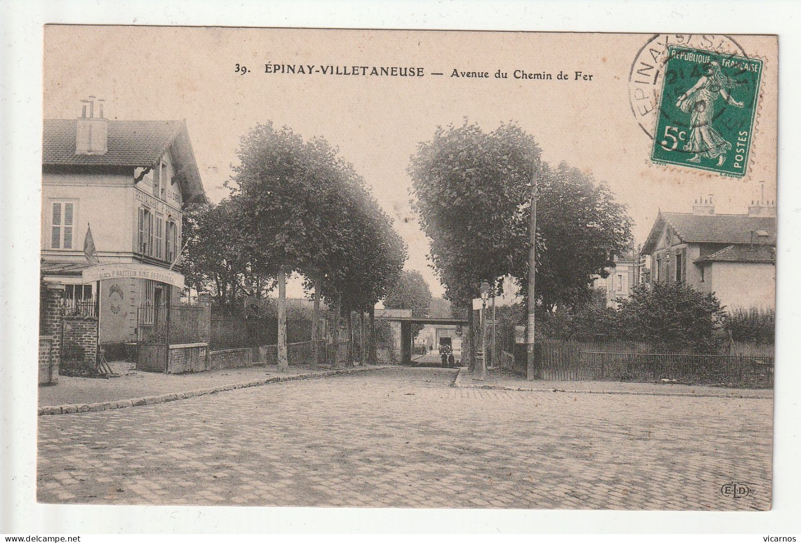 CP 93 EPINAY VILLETANEUSE Avenue Du Chemin De Fer - Villetaneuse