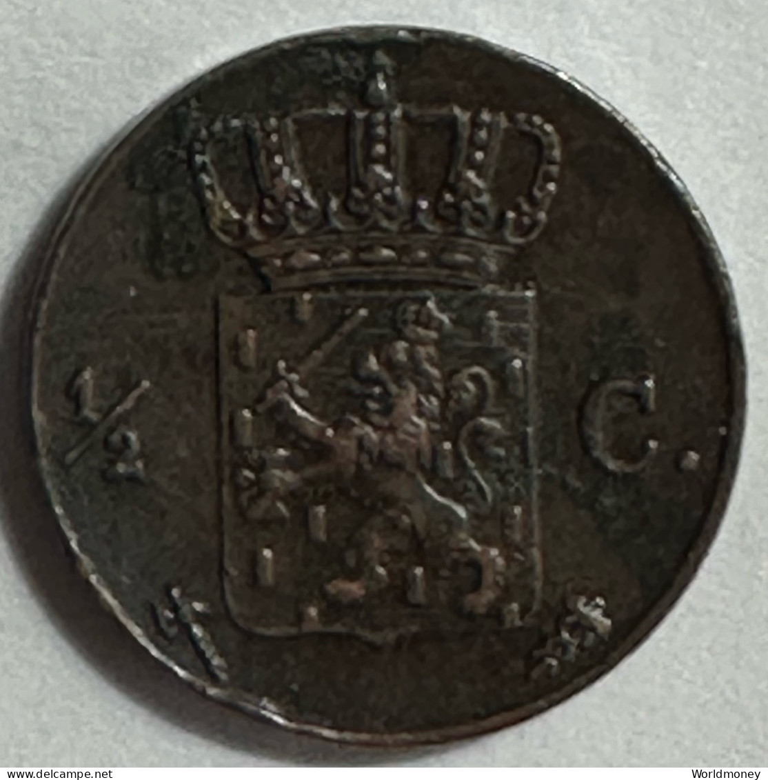 Netherlands ½ Cent 1876 - 1849-1890: Willem III.