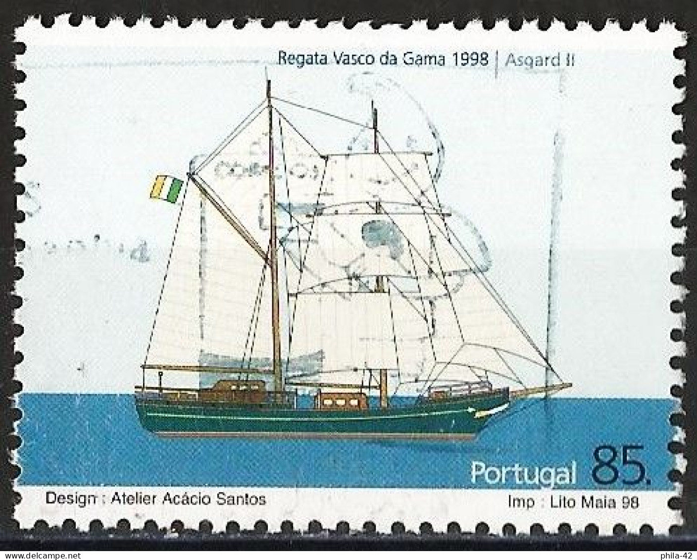 Portugal 1998 - Mi 2294 - YT 2272 ( Tall Ship : Asgard II ) - Used Stamps