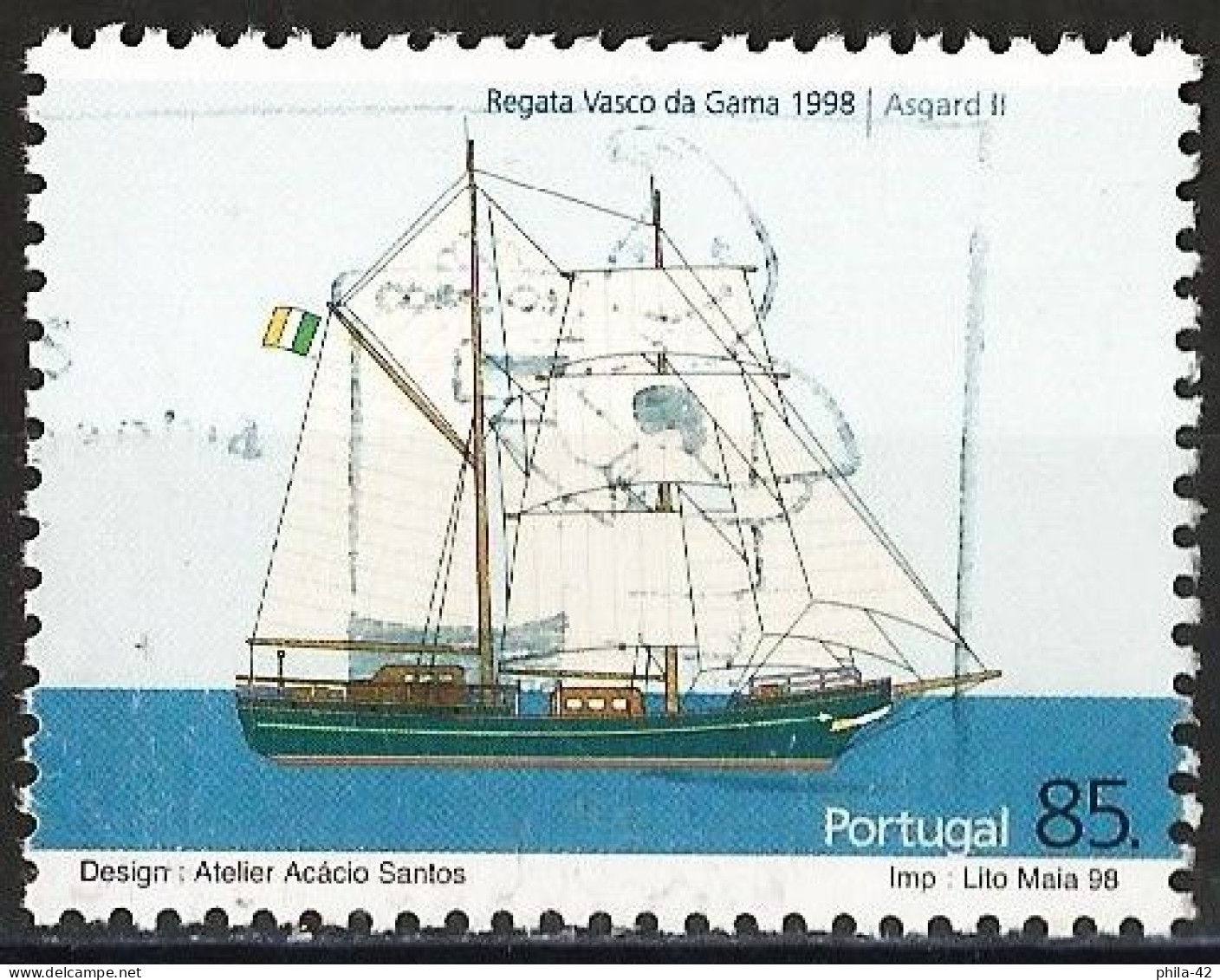 Portugal 1998 - Mi 2294 - YT 2272 ( Tall Ship : Asgard II ) - Oblitérés