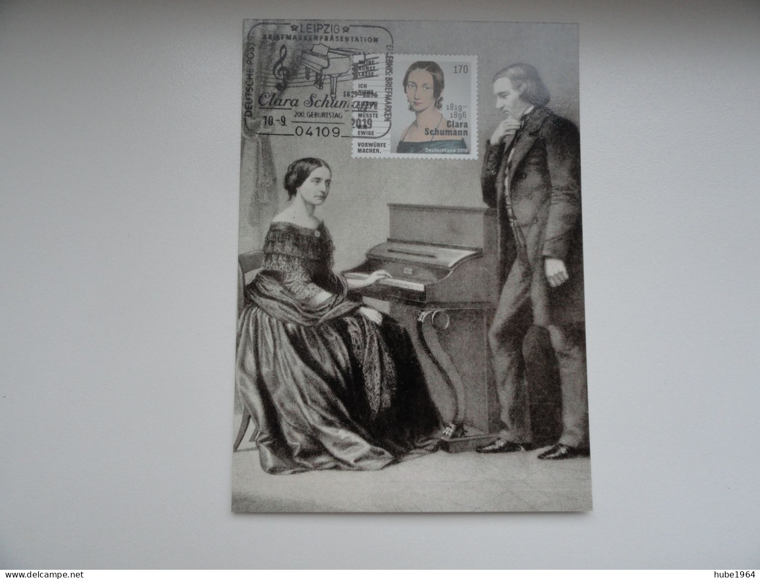 CARTE MAXIMUM CARD MAXIMUMKARTE CLARA SCHUMANN OSI LEIPZIG  ALLEMAGNE - 2001-…