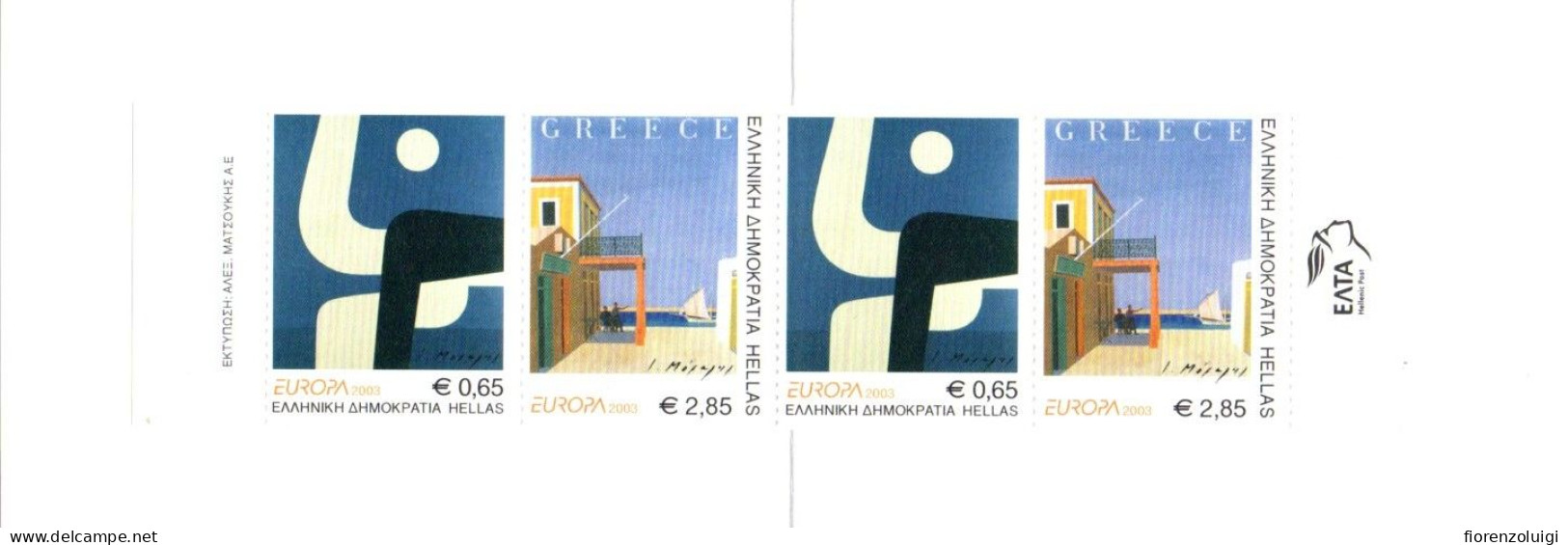 EUROPA CEPT 2003 GIRO COMPLETO LIBRETTI / BOOKLETS MNH**