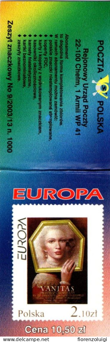 EUROPA CEPT 2003 GIRO COMPLETO LIBRETTI / BOOKLETS MNH**