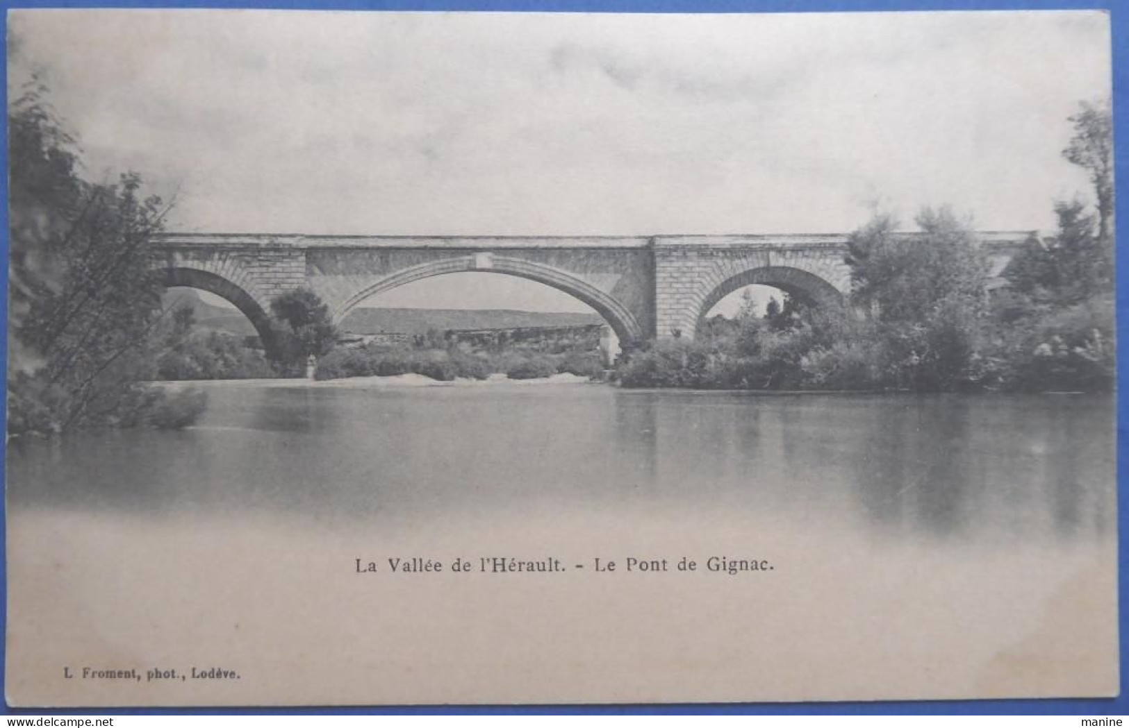 Le Pont De Gignac - CPA Dos Simple - Gignac