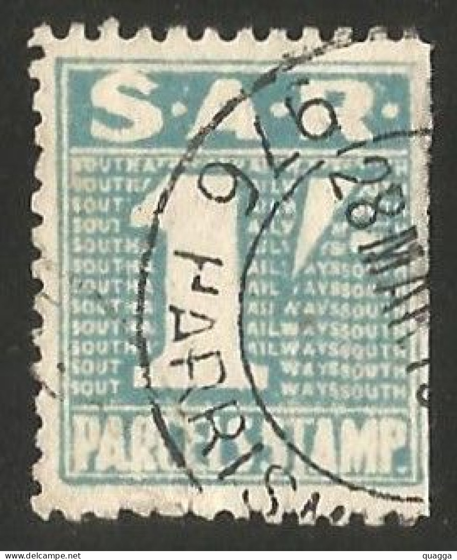 South Africa 1911. 1/- Parcels Stamp S.A.R. Harrismith 976. - Gebraucht