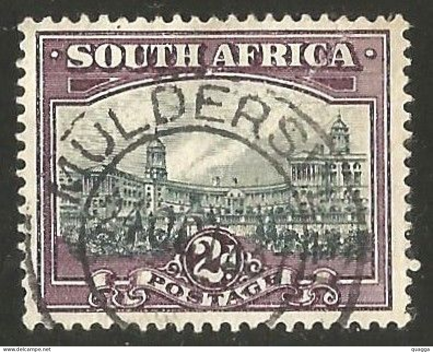 South Africa 1931. 2d MULDERSVLEI Postmark Cancel. SACC 44, SG 44. - Used Stamps