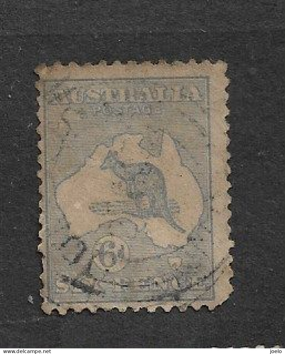 AUSTRALIA  1932 KANGAROOS 6d BLUE - Used Stamps
