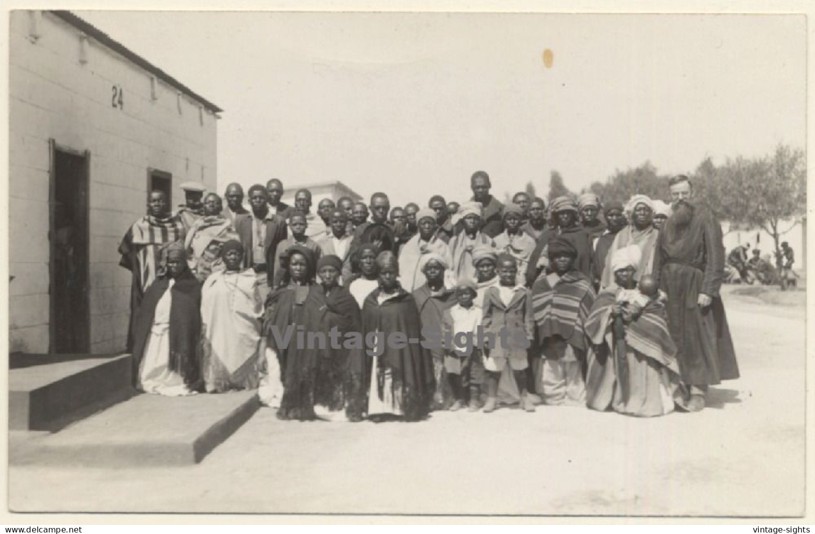 Winburg / Orange Free State (South Africa): Missionary, Catholics & Native Catechumens (Vintage RPPC 1930) - Afrique Du Sud