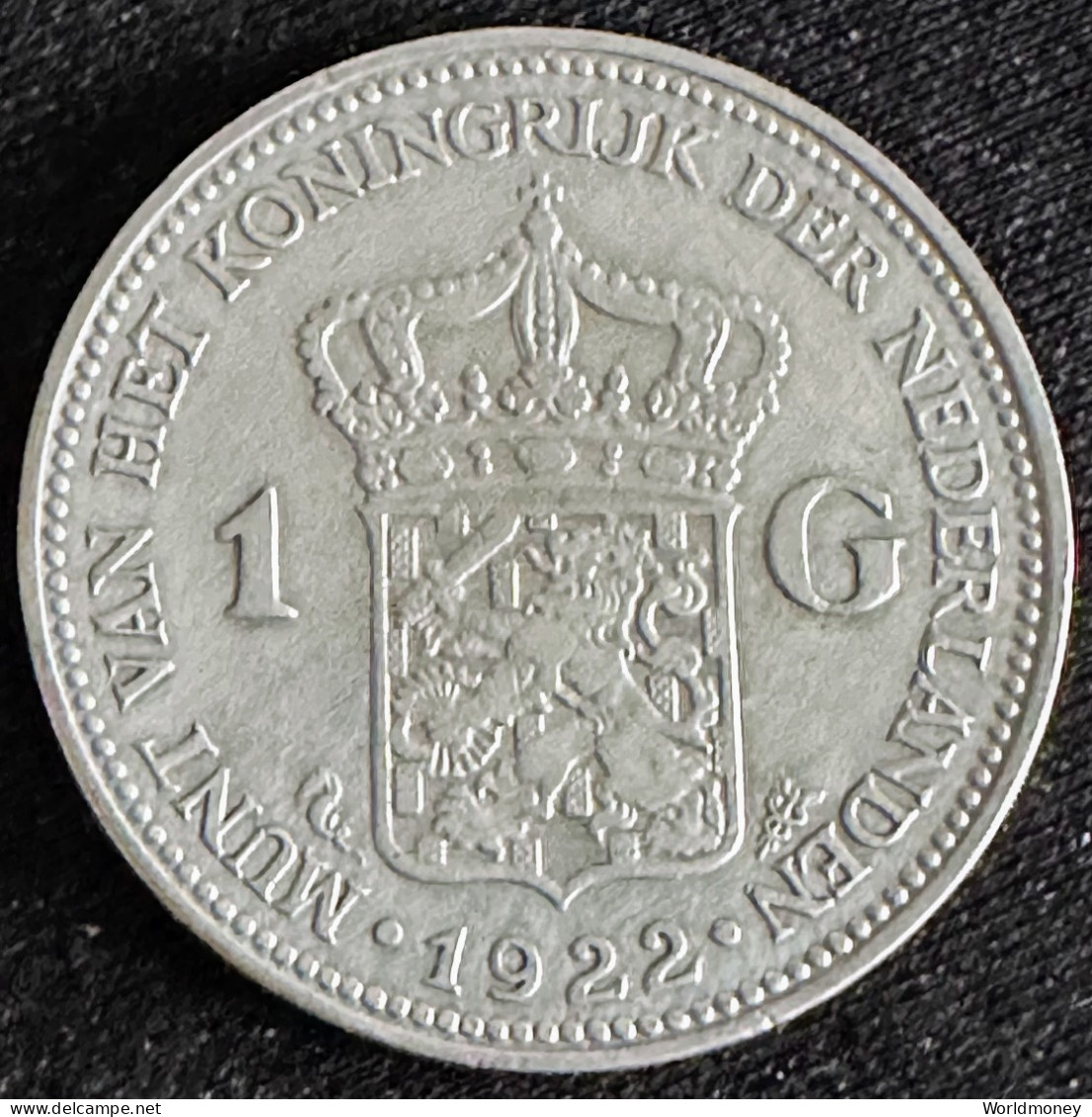 Netherlands 1 Gulden 1922 (Silver) - 1 Gulden