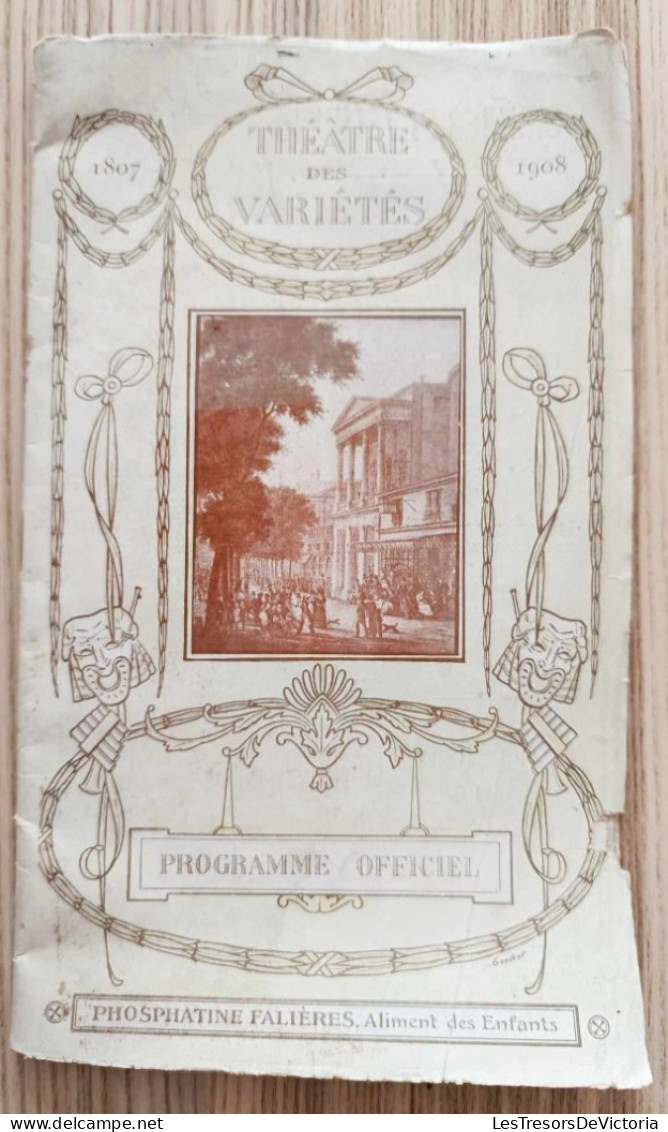 Programme Théâtre - Théâtre Des Variétés Programme Officiel Le Roi Comédie En 3 Actes Et 4 Tableaux - Programme