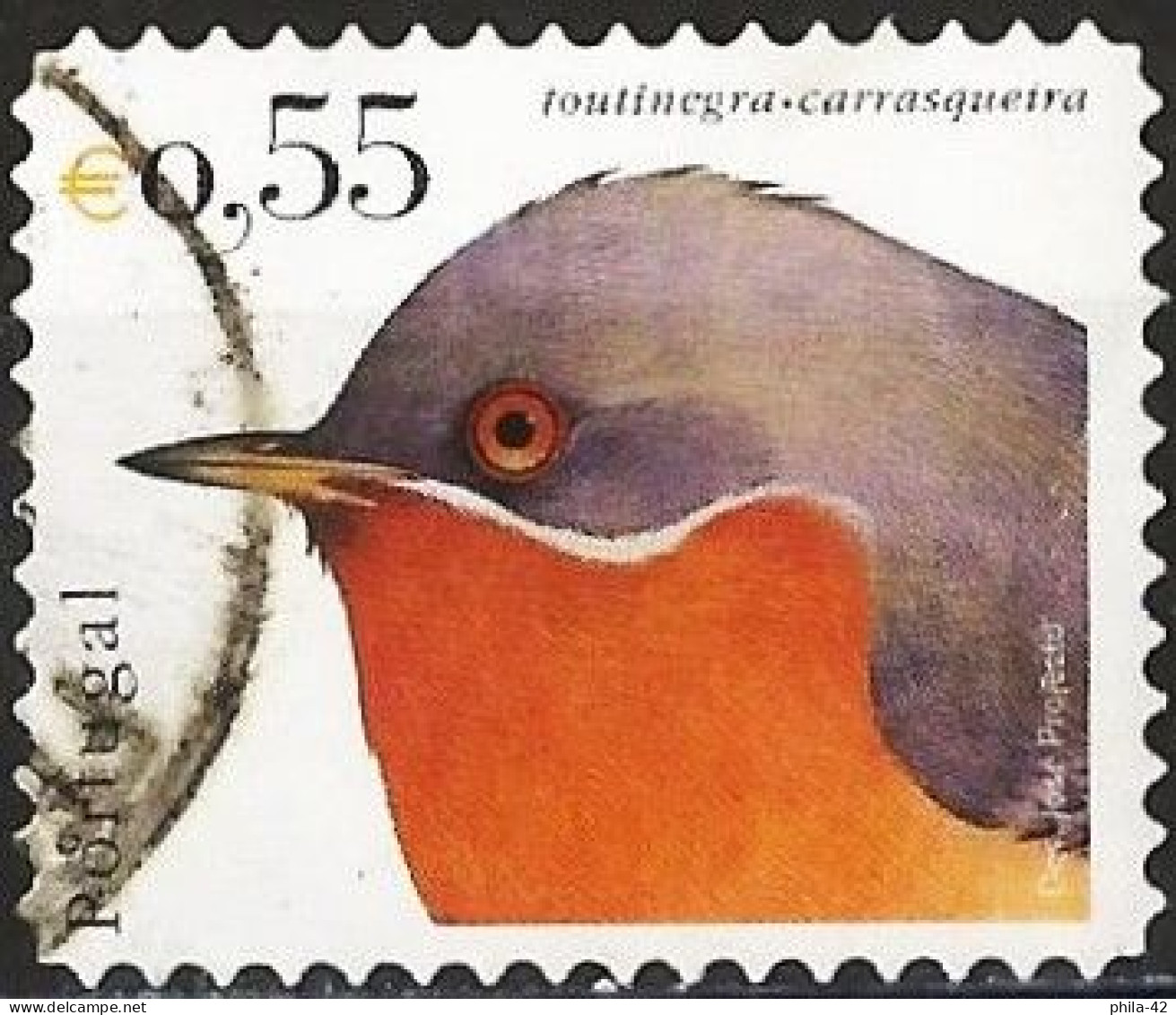 Portugal 2002 - Mi 2649 I - YT 2628 ( Bird : Western Subalpine Warbler ) - Used Stamps