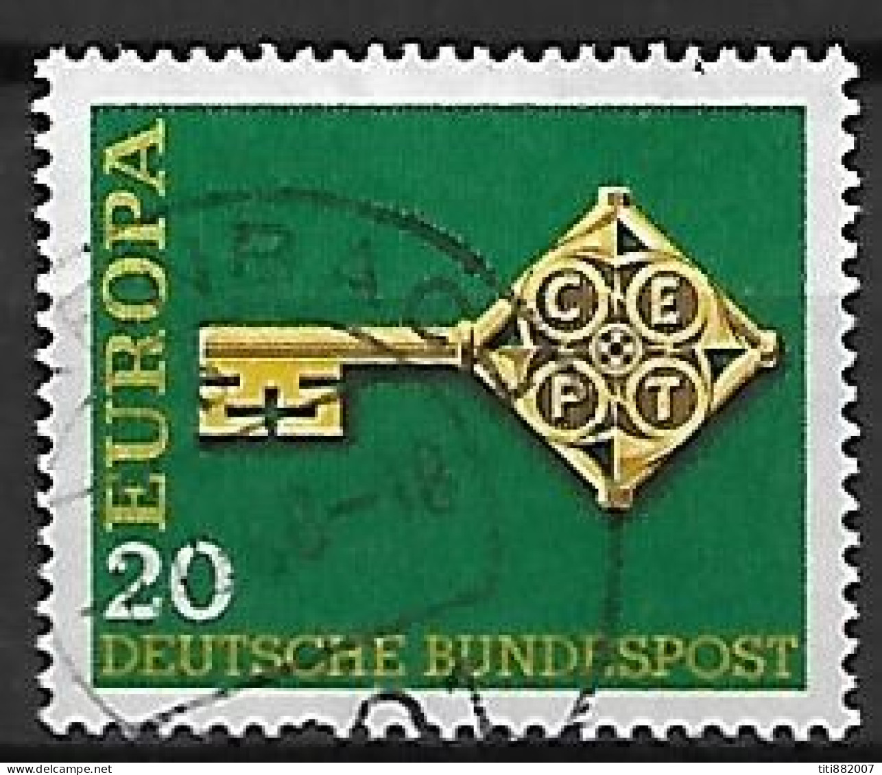 ALLEMAGNE    -    1968  .   EUROPA   -     Oblitéré - 1968