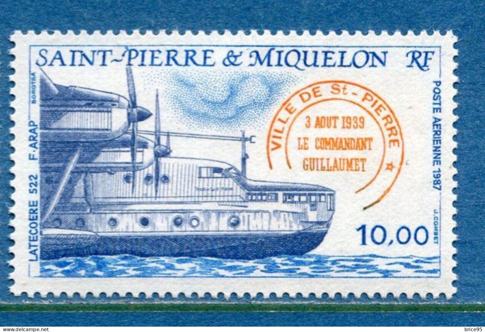 Saint Pierre Et Miquelon - Poste Aérienne - YT PA N° 65 ** - Neuf Sans Charnière - 1987 - Unused Stamps