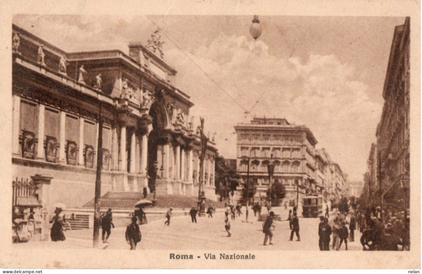 ROMA - VIA NAZIONALE - F.P. - Mehransichten, Panoramakarten