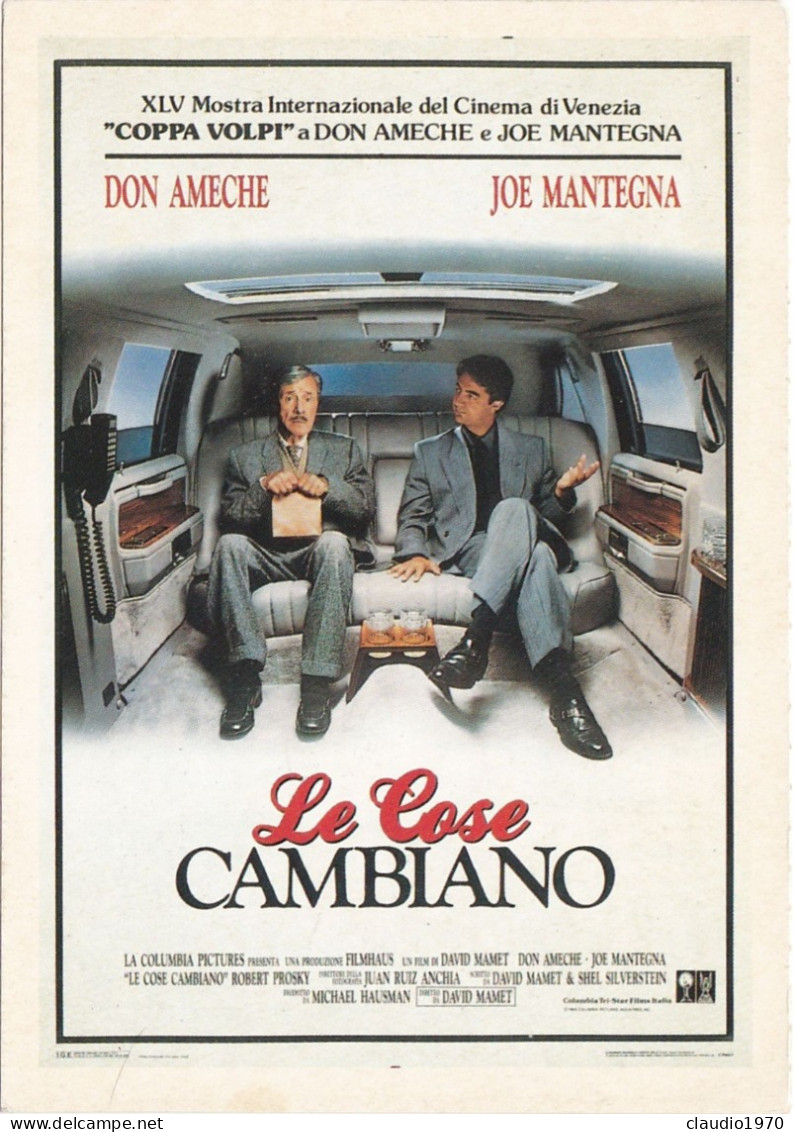 CINEMA - LE COSE CAMBIANO - 1988 - PICCOLA LOCANDINA CM. 14X10 - Cinema Advertisement