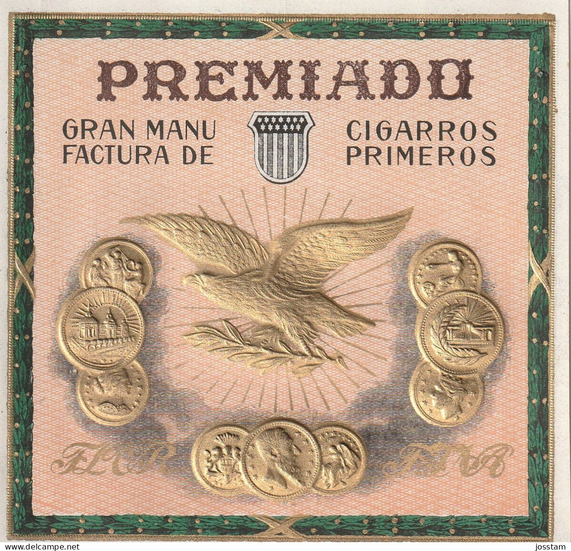Cigar Label  No 1951    Sigarenbanden Vitolas ,  Etiquette - Etichette