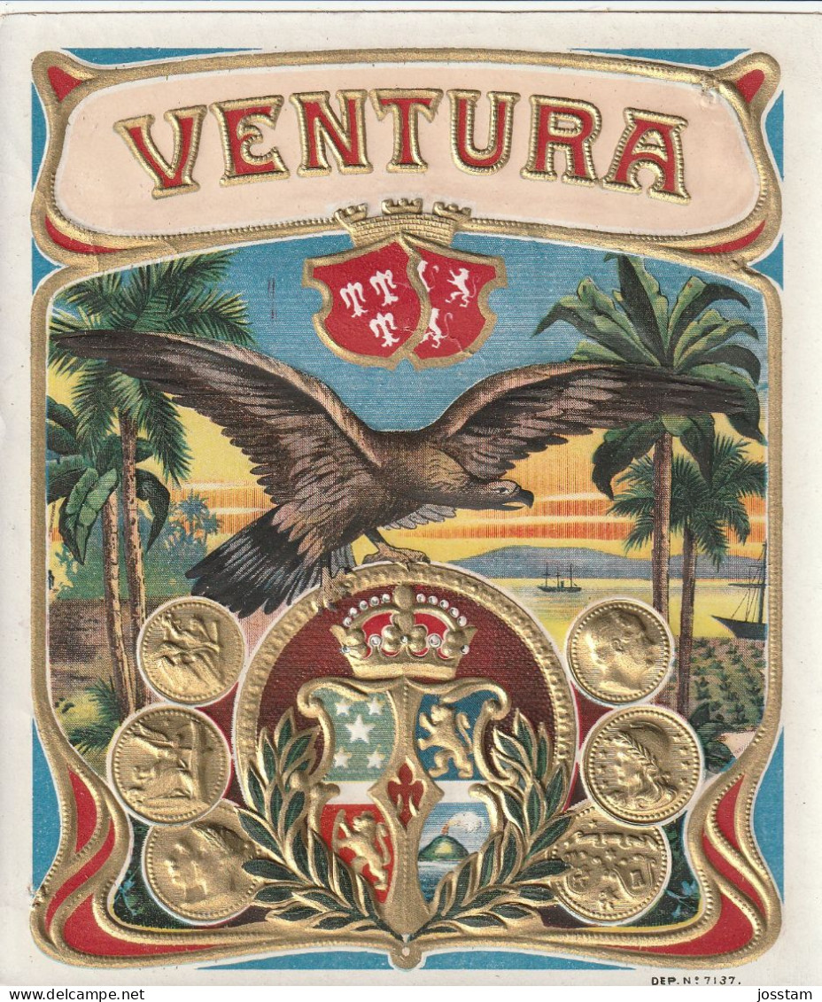 Cigar Label  No 1956    Sigarenbanden Vitolas ,  Etiquette - Etiquettes