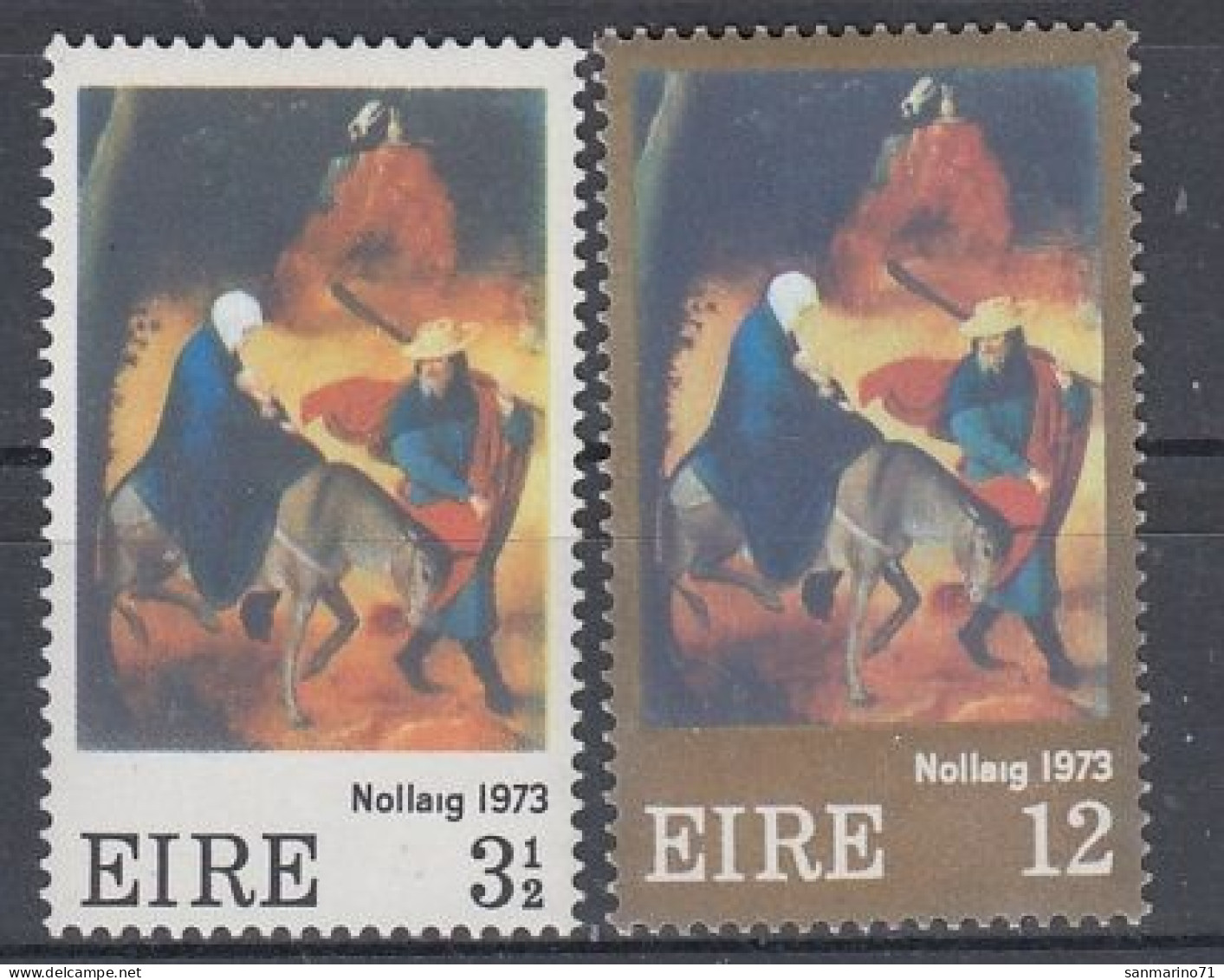 IRELAND 296-297,unused,Christmas 1973 (**) - Nuovi