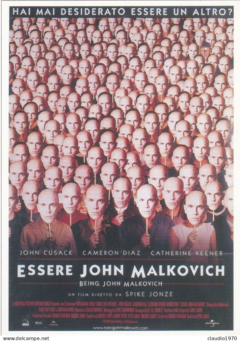 CINEMA - ESSERE JOHN MALKOVICK - 1999 - PICCOLA LOCANDINA CM. 14X10 - Pubblicitari