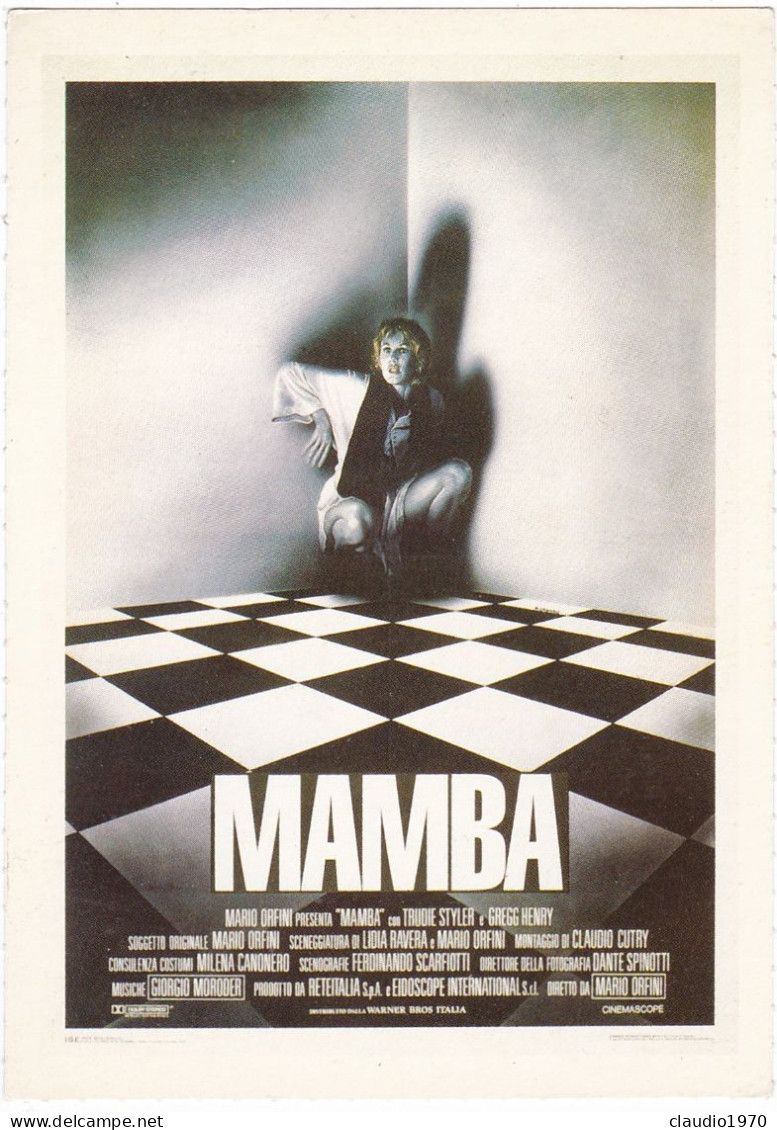 CINEMA - MAMBA - 1988 - PICCOLA LOCANDINA CM. 14X10 - Publicité Cinématographique