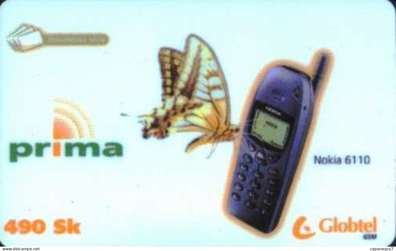 2 Pc. Nokia 6110 Phone, Globtel GSM Slovakia, Valid 31.12.2000, PIN Code Is 28 Mm Long And Approx. 2.3 Mm High, Slovakia - Slowakije