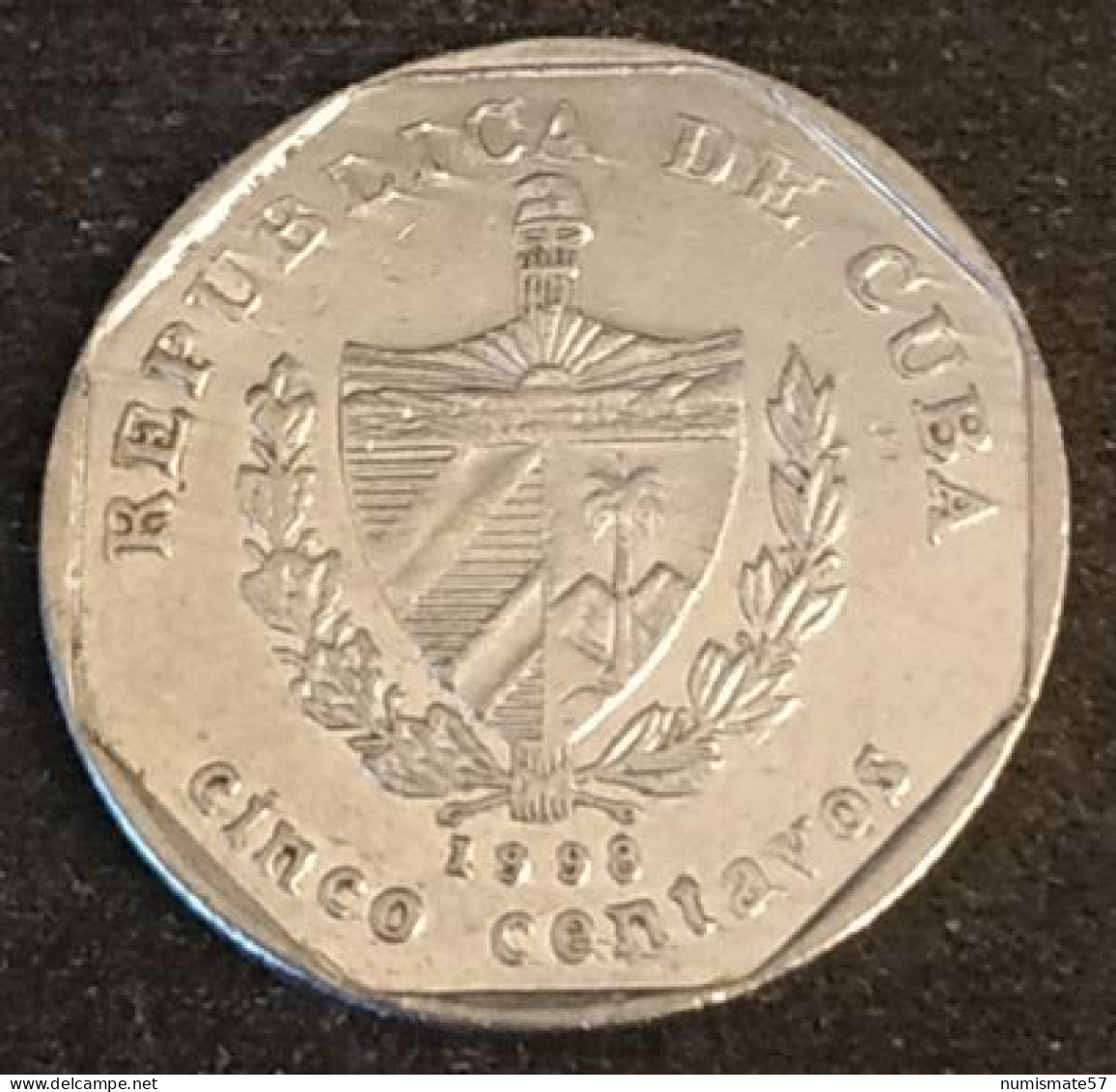 CUBA - 5 CENTAVOS 1998 - KM 575.2 - Kuba