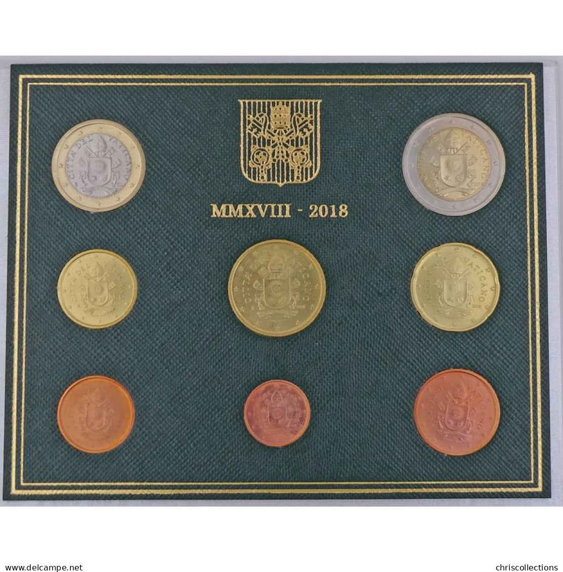 Euro , Vatican, Coffret Brillant Universel 2018 - Vatican