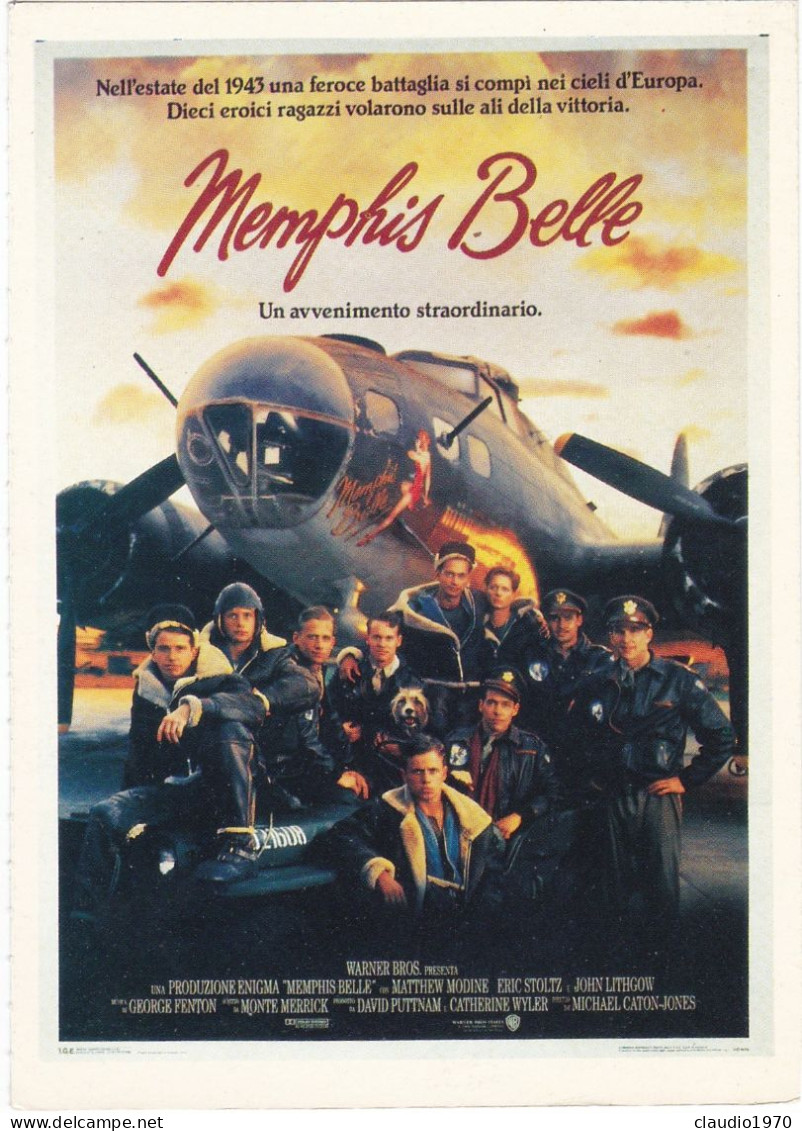 CINEMA - MEMPHIS BELLE - 1990 - PICCOLA LOCANDINA CM. 14X10 - Werbetrailer