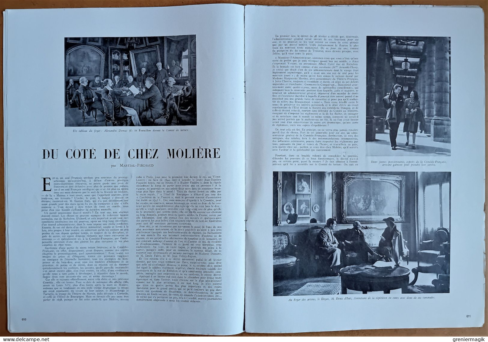 France Illustration N°35 01/06/1946 Sarre/Comédie-Française/Iran/Java/Croix Rouge/Conférence Des Quatre/Ramuz - General Issues