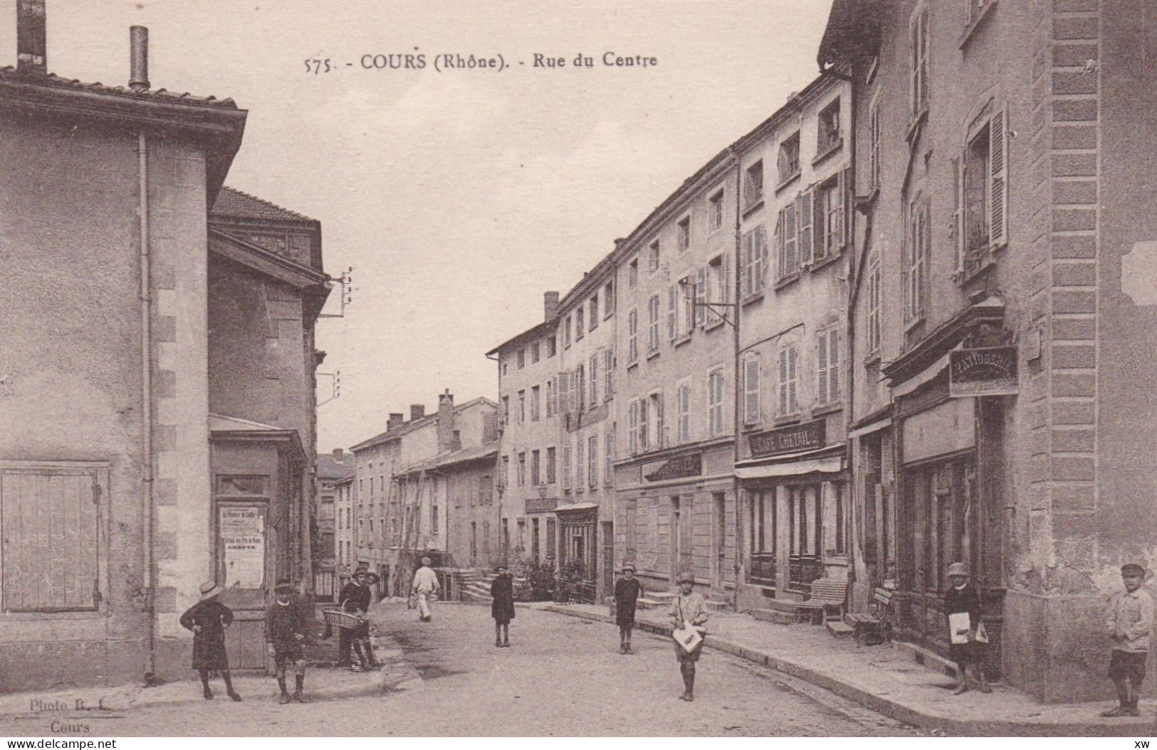 COURS-LA-VILLE -69- Rue Du Centre - Animation - A 17487/88 - Cours-la-Ville