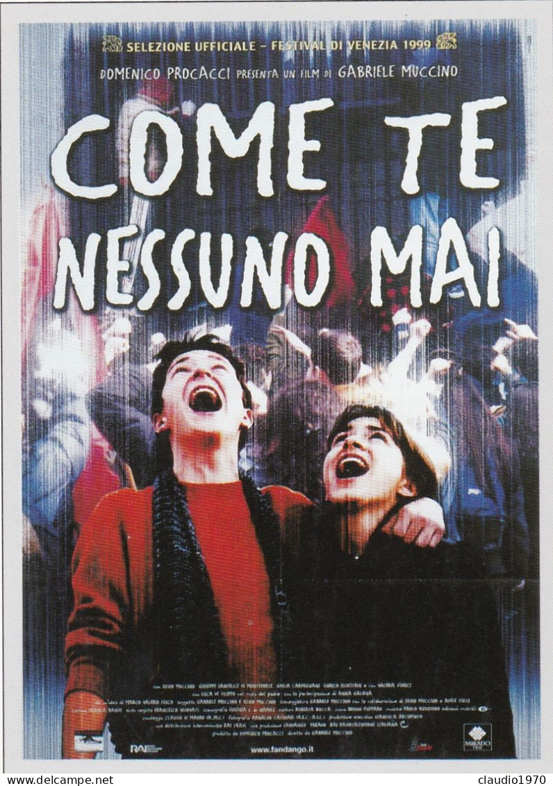 CINEMA - COME TE NESSUNO MAI - 1999 - PICCOLA LOCANDINA CM. 14X10 - Publicité Cinématographique