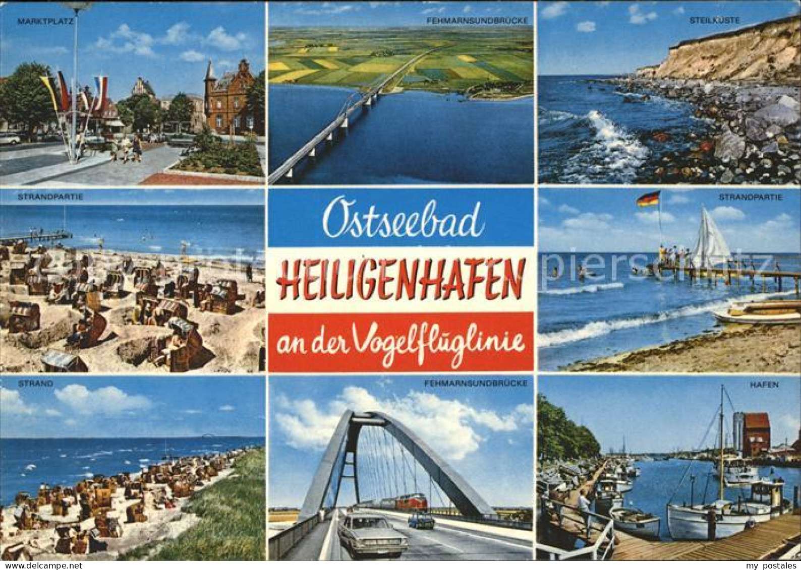 41550549 Heiligenhafen Ostseebad Ansichten Strand Steilkueste Hafen Marktplatz F - Heiligenhafen