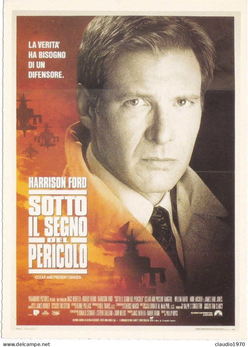 CINEMA - SOTTO IL SEGNO DEL PERICOLO- 1994 - PICCOLA LOCANDINA CM. 14X10 - Werbetrailer