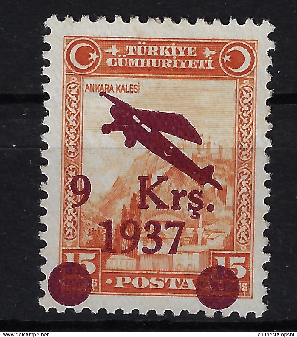 Turkey: Mi 1017  Isf 1199 1937  Neuf Sans Gomme/ Unused No Gum/ SG / (*) - Airmail