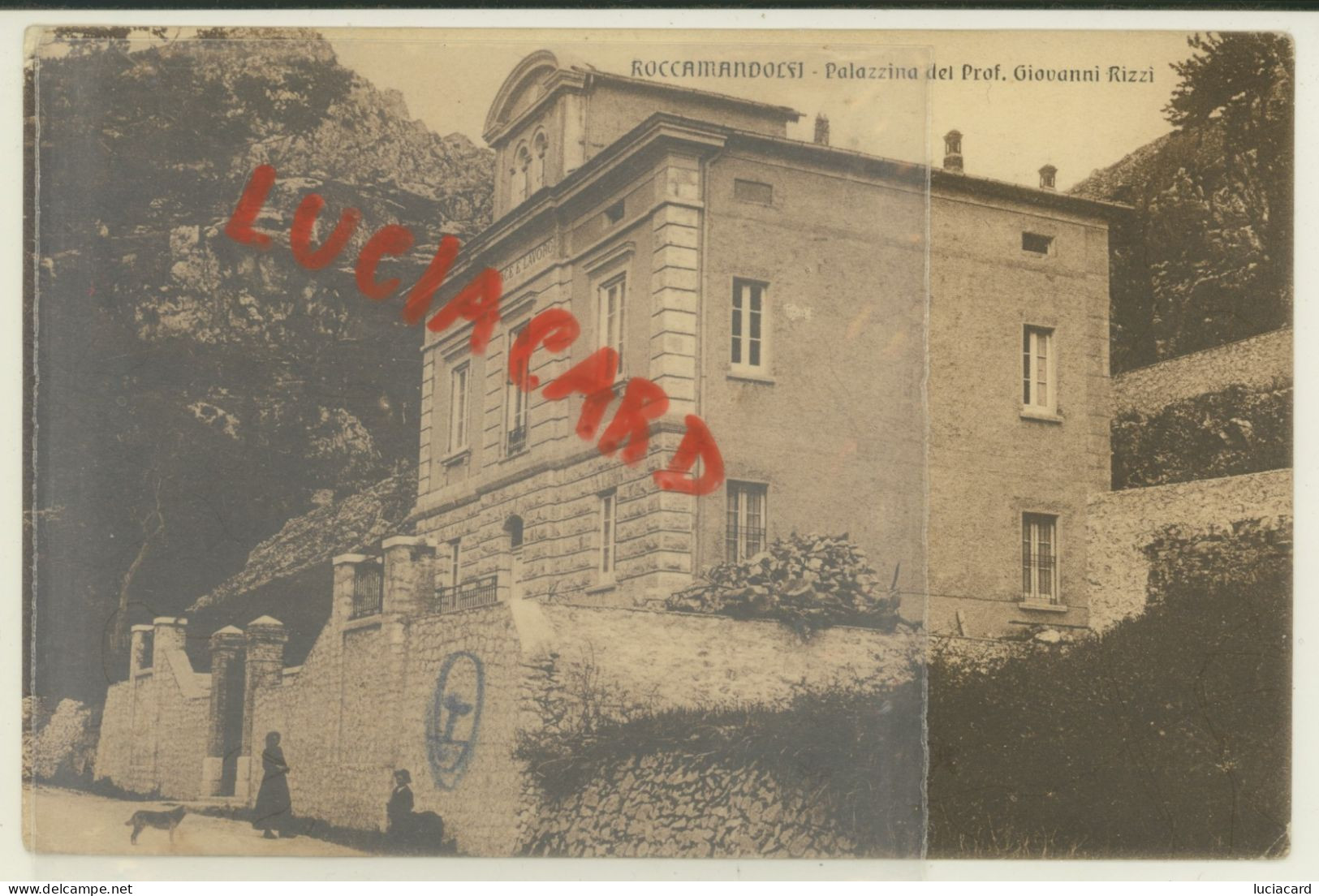 ROCCAMANDOLFI -ISERNIA -PALAZZINA DEL PROF. GIOVANNI RIZZI -RARA - Isernia