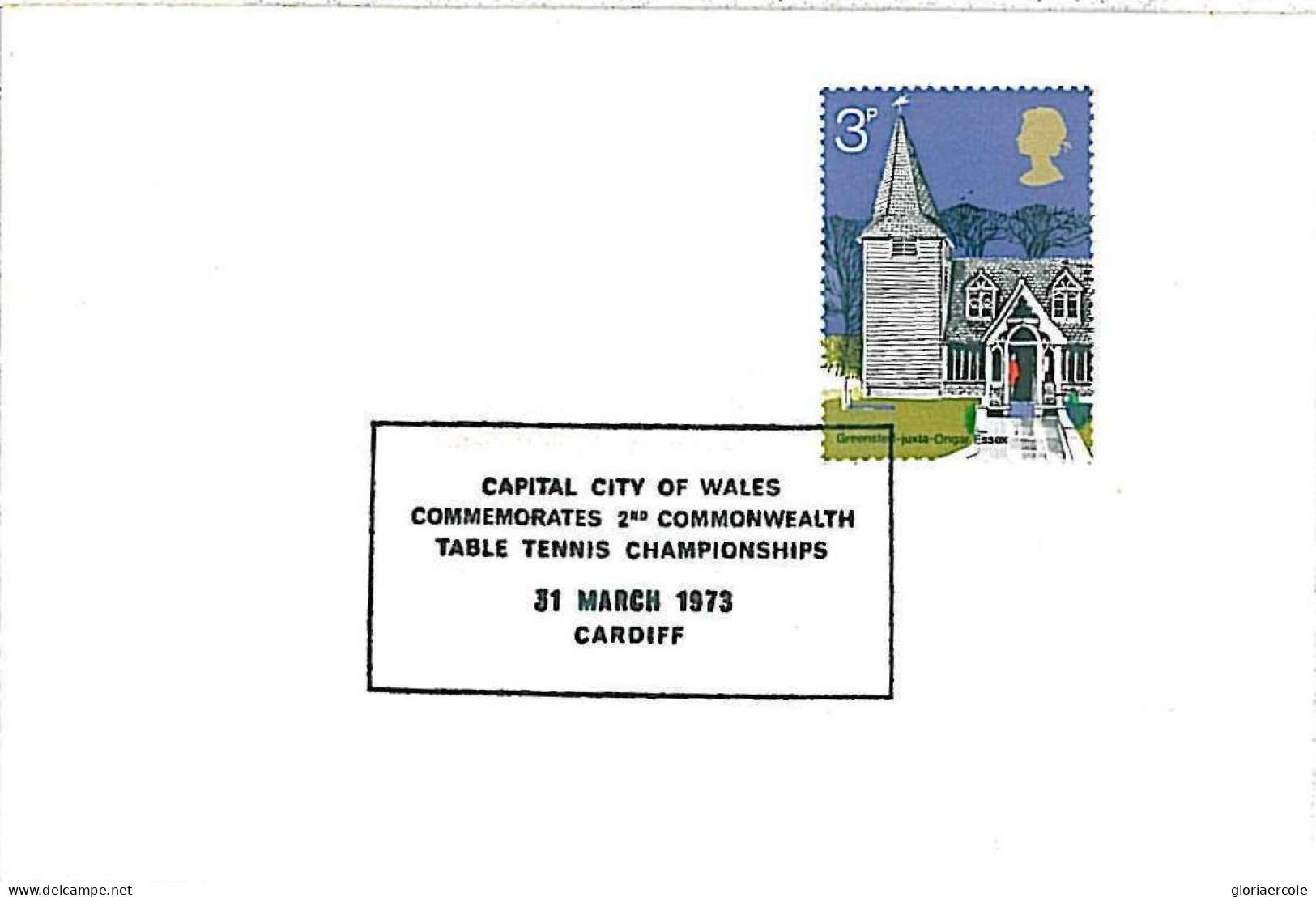 20669 - GB - POSTAL HISTORY - SPECIAL POSTMARK  1973 Table Tennis PING PONG - Table Tennis