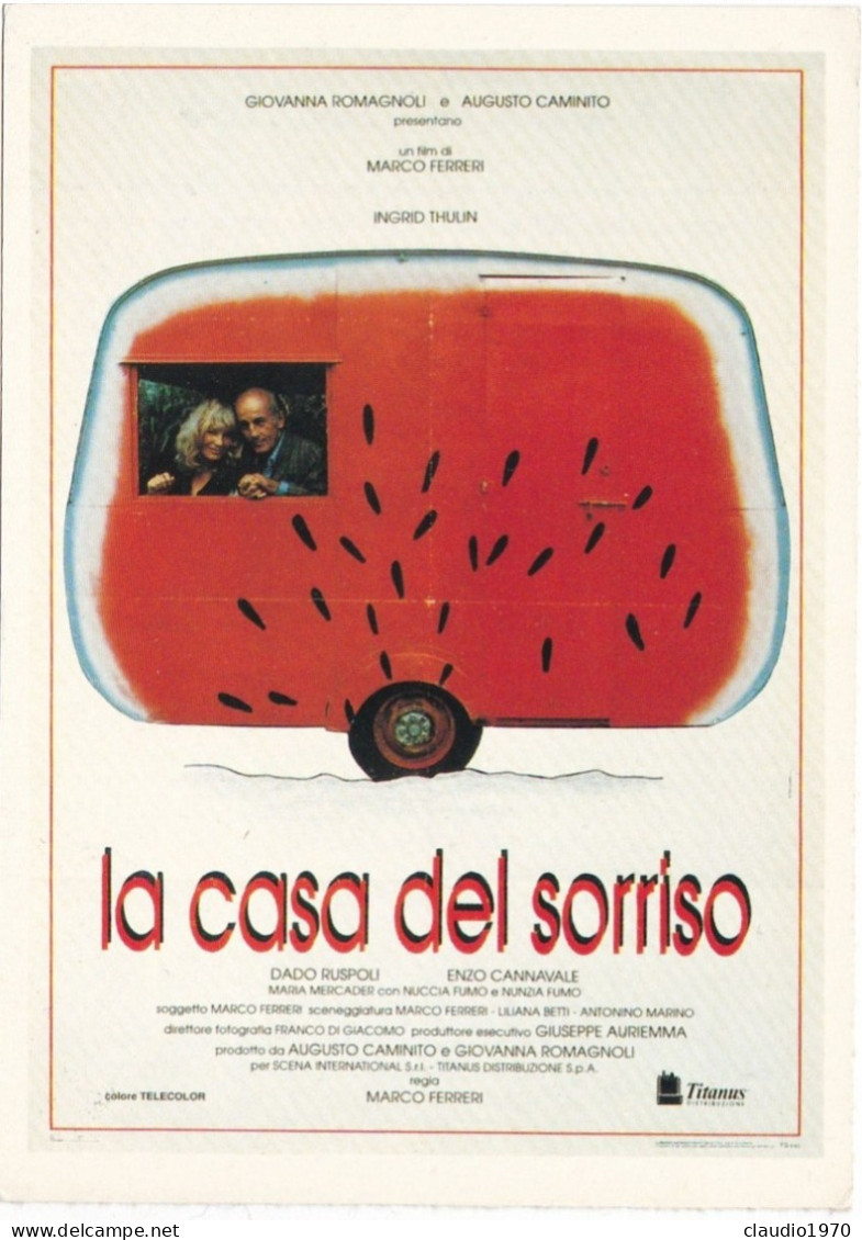 CINEMA - LA CASA DEL SORRISO - 1991 - PICCOLA LOCANDINA CM. 14X10 - Cinema Advertisement