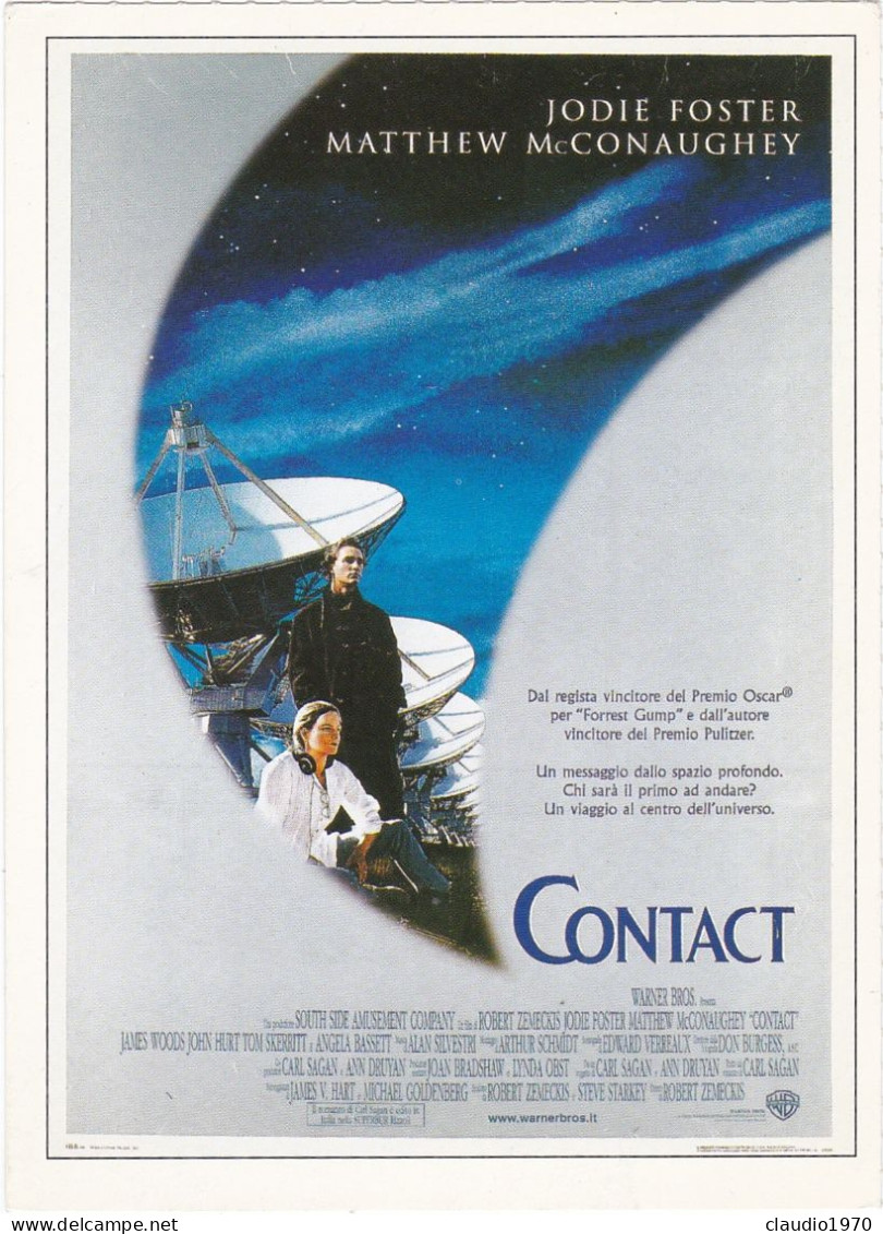 CINEMA - CONTACT - 1997 - PICCOLA LOCANDINA CM. 14X10 - Publicité Cinématographique