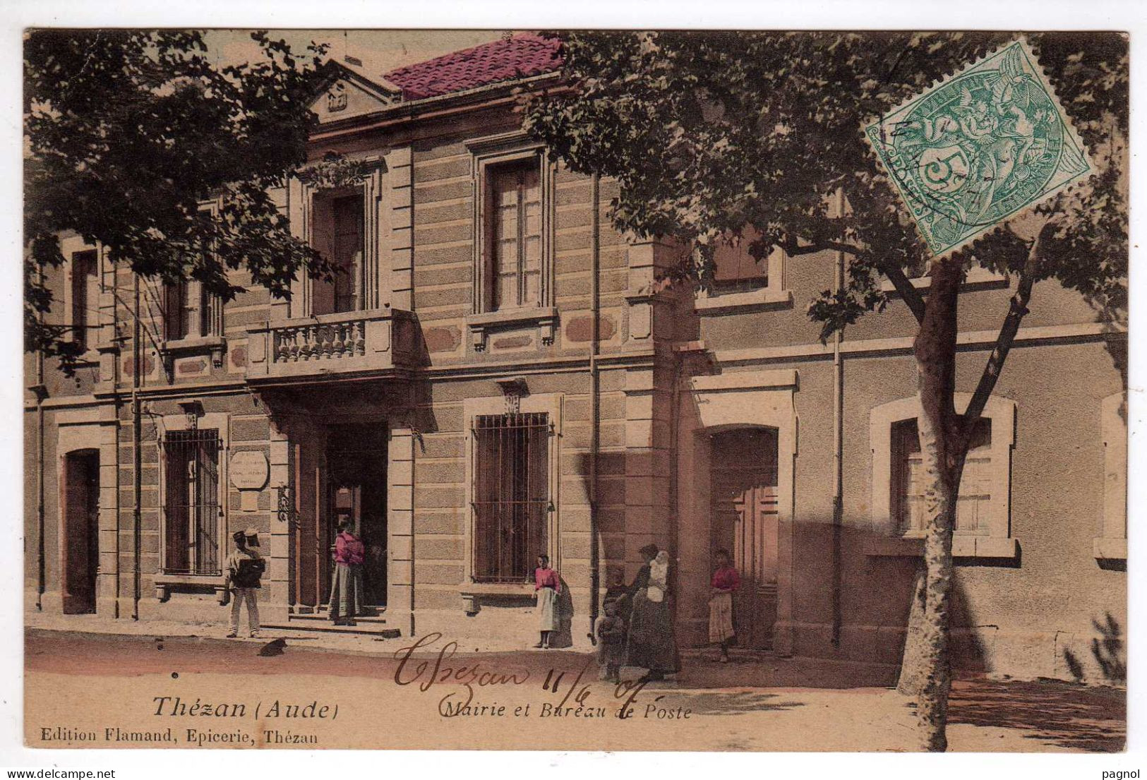 11 : Thézan : Mairie Et Bureau De Poste - Andere & Zonder Classificatie