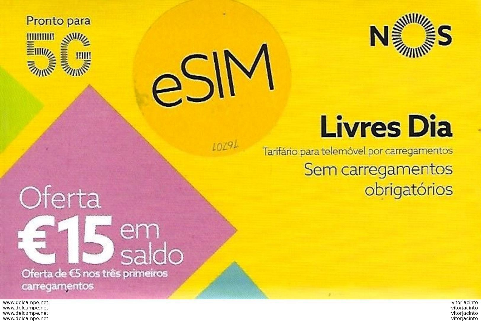 PORTUGAL - Virtual Phonecard NOS (eSIM) - NOT USED - Portogallo
