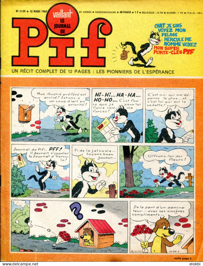 Vaillant Le Journal De Pif N°1139 - Récit Complet Des Pionniers De L'Espérance "L'affaire Des Héros" - Vaillant