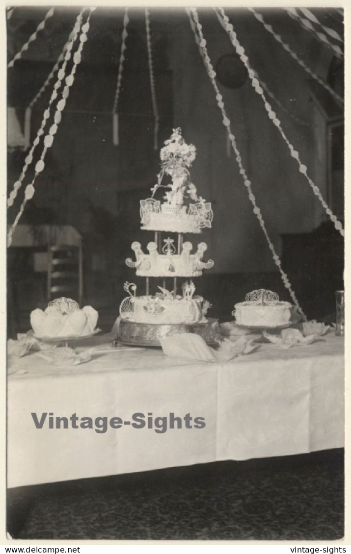 South Africa: Impressive Wedding Cake (Vintage RPPC 1930) - Noces