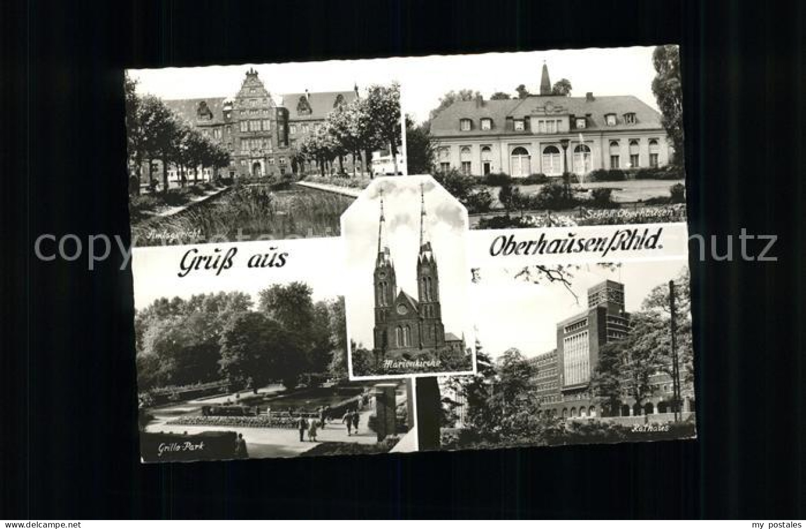 41550107 Oberhausen Amtsgericht Rathaus Grillopark Schloss Oberhausen - Oberhausen