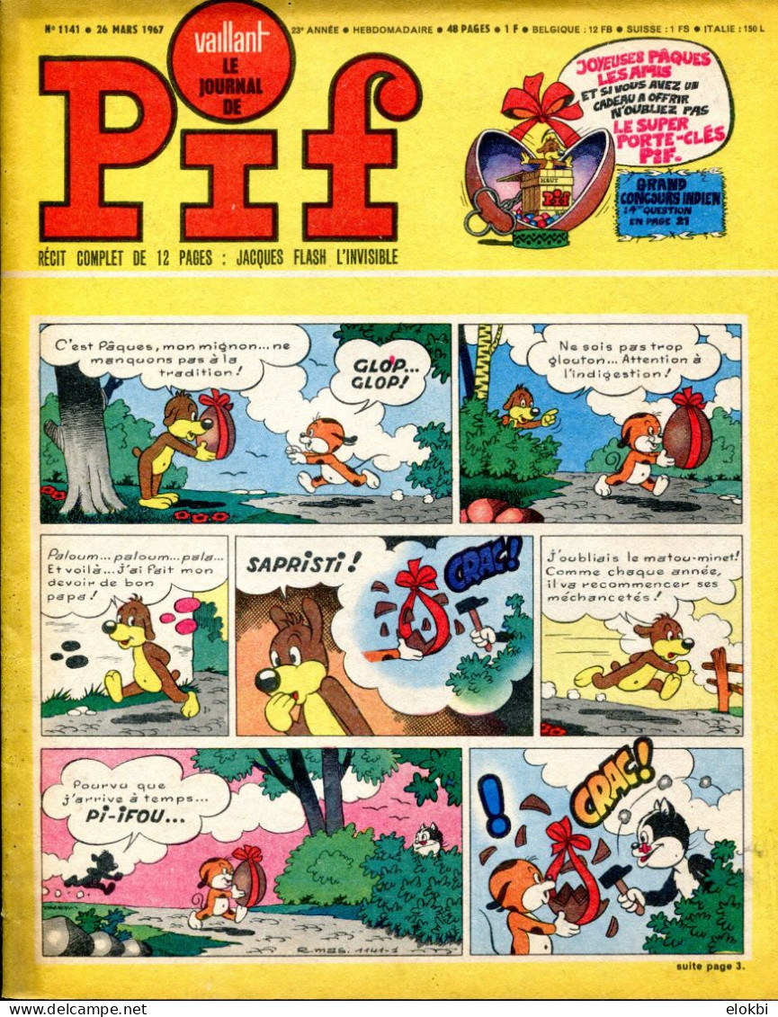 Vaillant Le Journal De Pif N°1141 - Récit Complet De Jacques Flash "Les Voyageurs Du Futur" - Vaillant