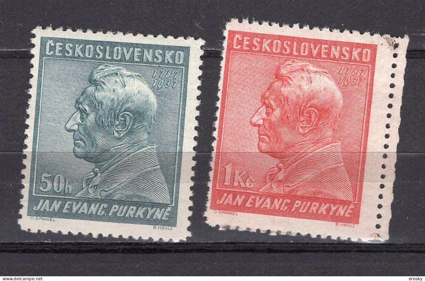 L2929 - TCHECOSLOVAQUIE Yv N°329/30 * - Unused Stamps