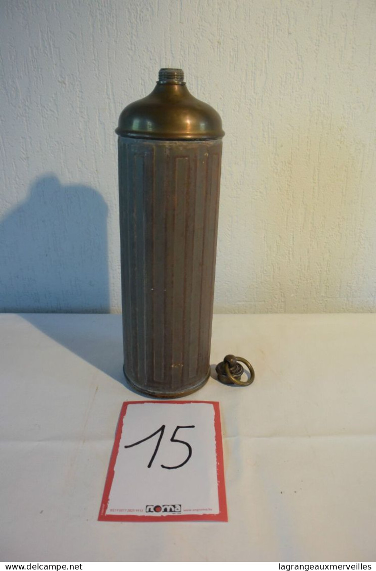 C15 Très Ancienne Bouillotte En Cuivre Old Copper Hot Water Bottle - Cobre