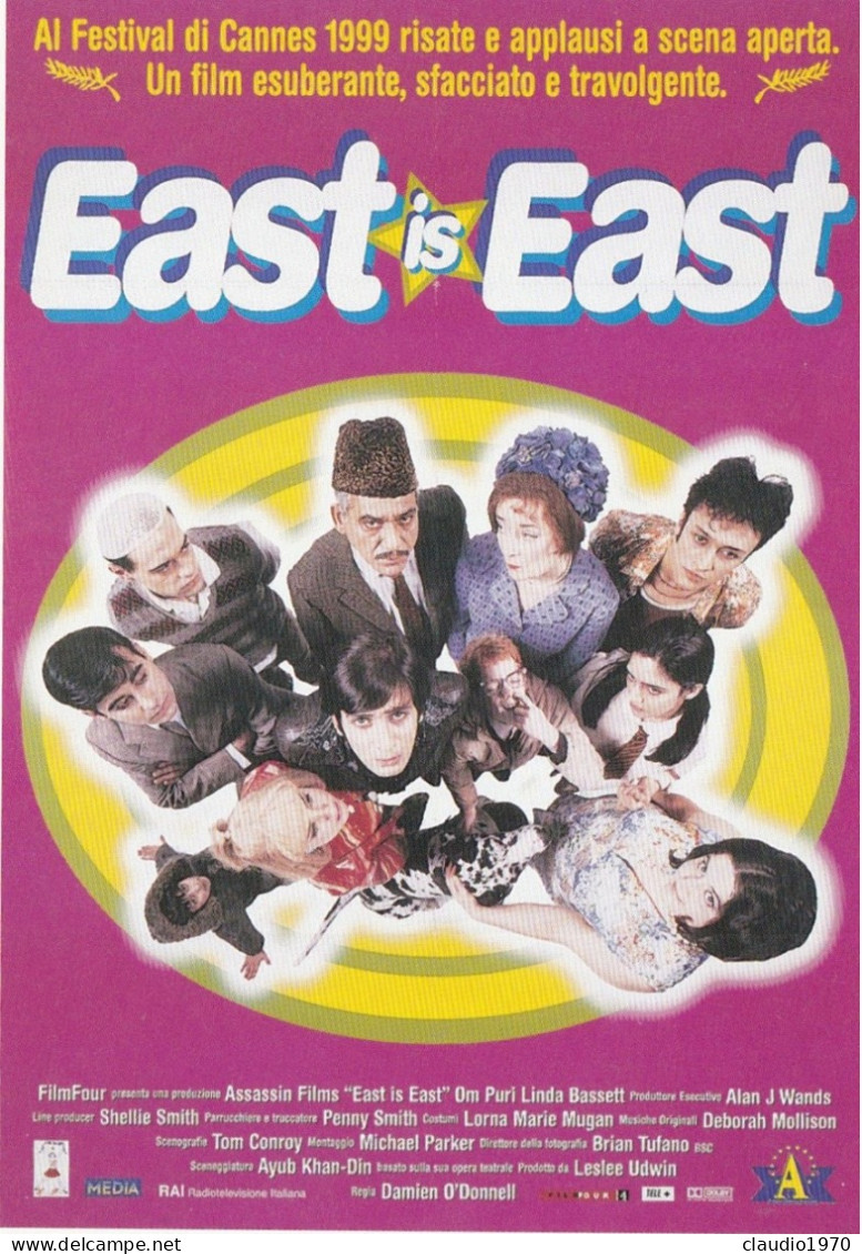 CINEMA - EAST IS EAST - 1999 - PICCOLA LOCANDINA CM. 14X10 - Pubblicitari